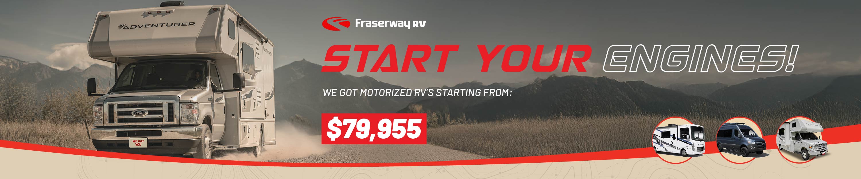 Start Your Engines! Motorized RV Sale